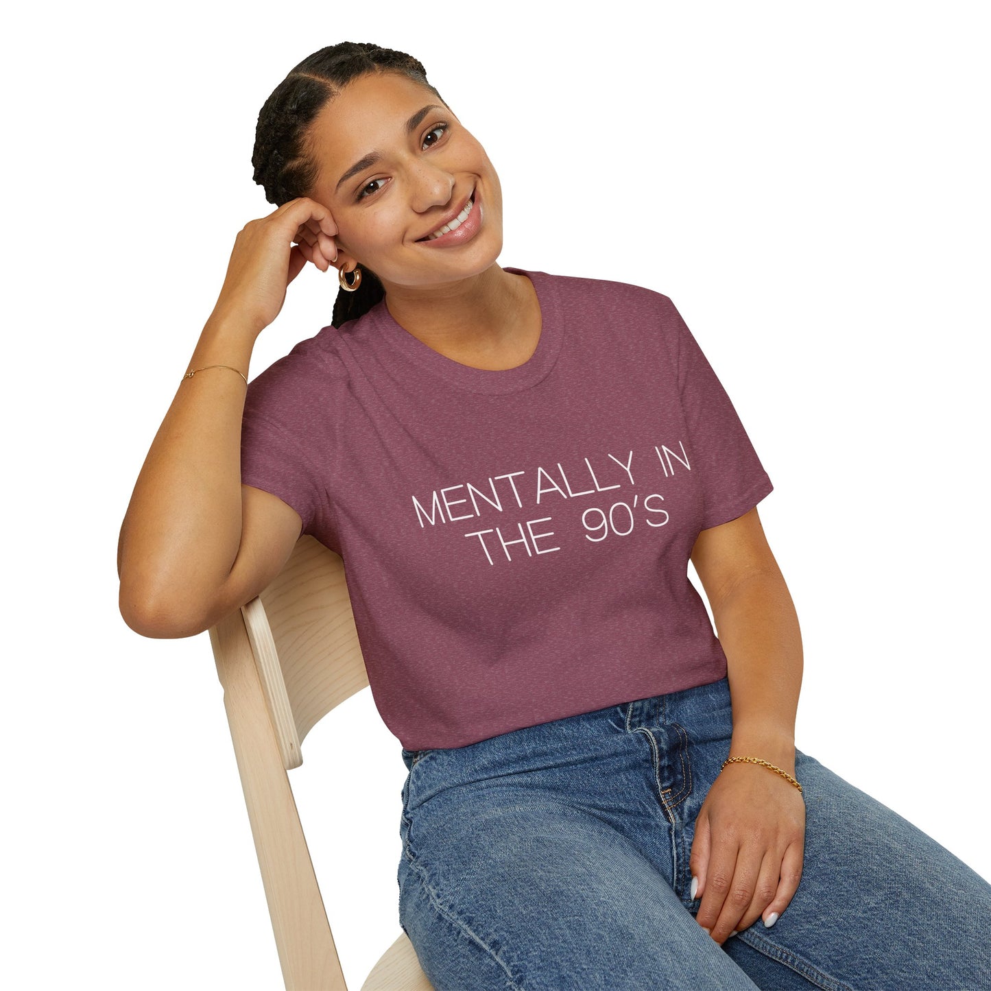 Mentally in the 90's Nostalgia T-Shirt, Mentally In The 90s Graphic Tee Retro Gift for Nostalgia Lovers