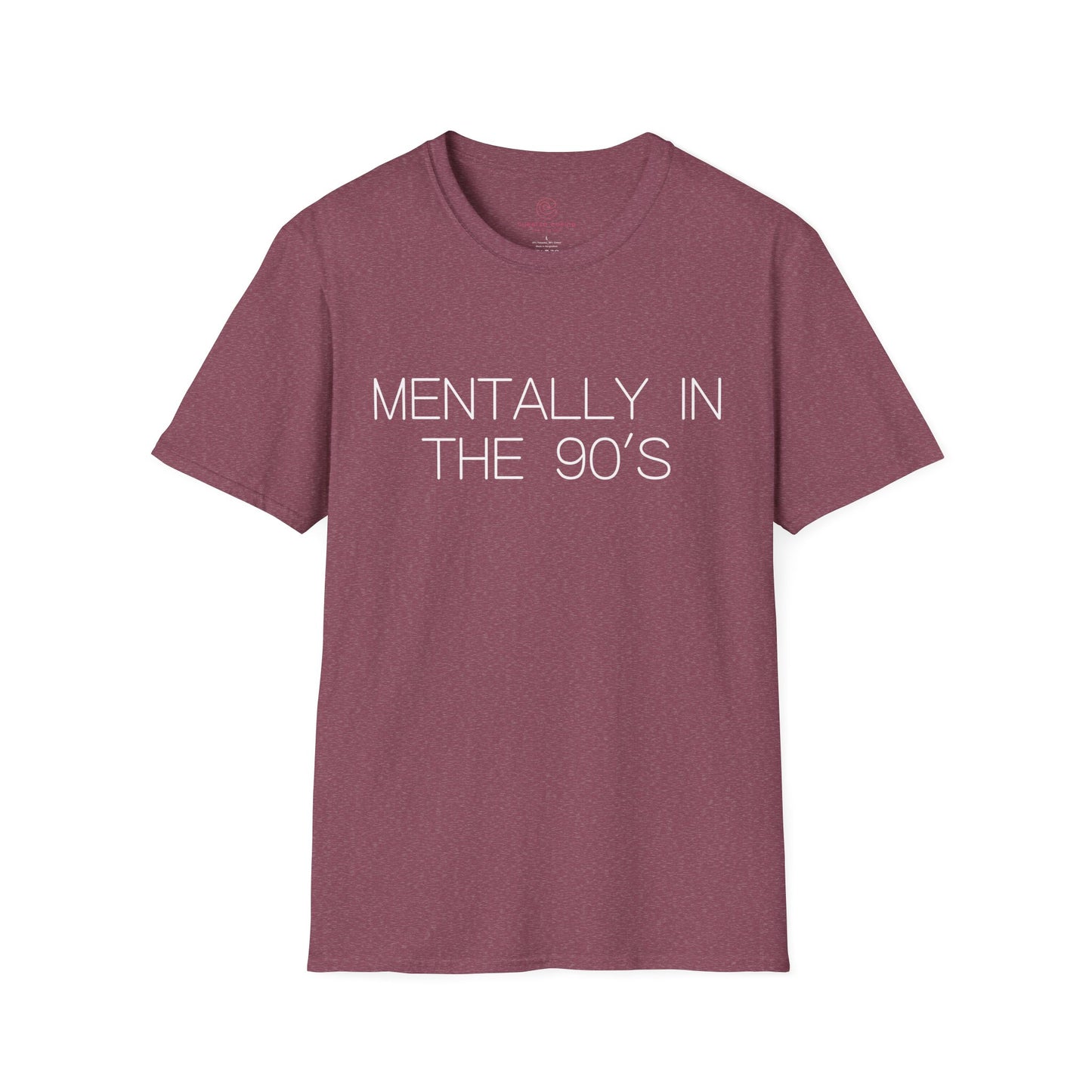 Mentally in the 90's Nostalgia T-Shirt, Mentally In The 90s Graphic Tee Retro Gift for Nostalgia Lovers