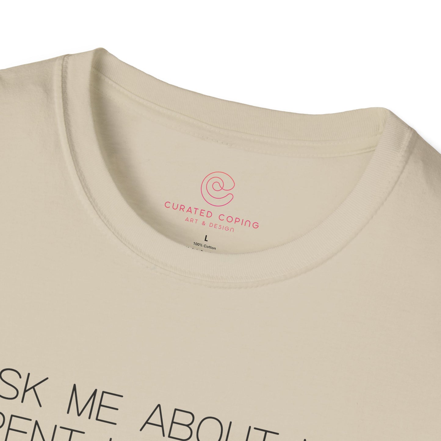 Ask Me About My Current Hyperfixation Graphic Tee Funny Gift for Friends with Obsessions or ADHD