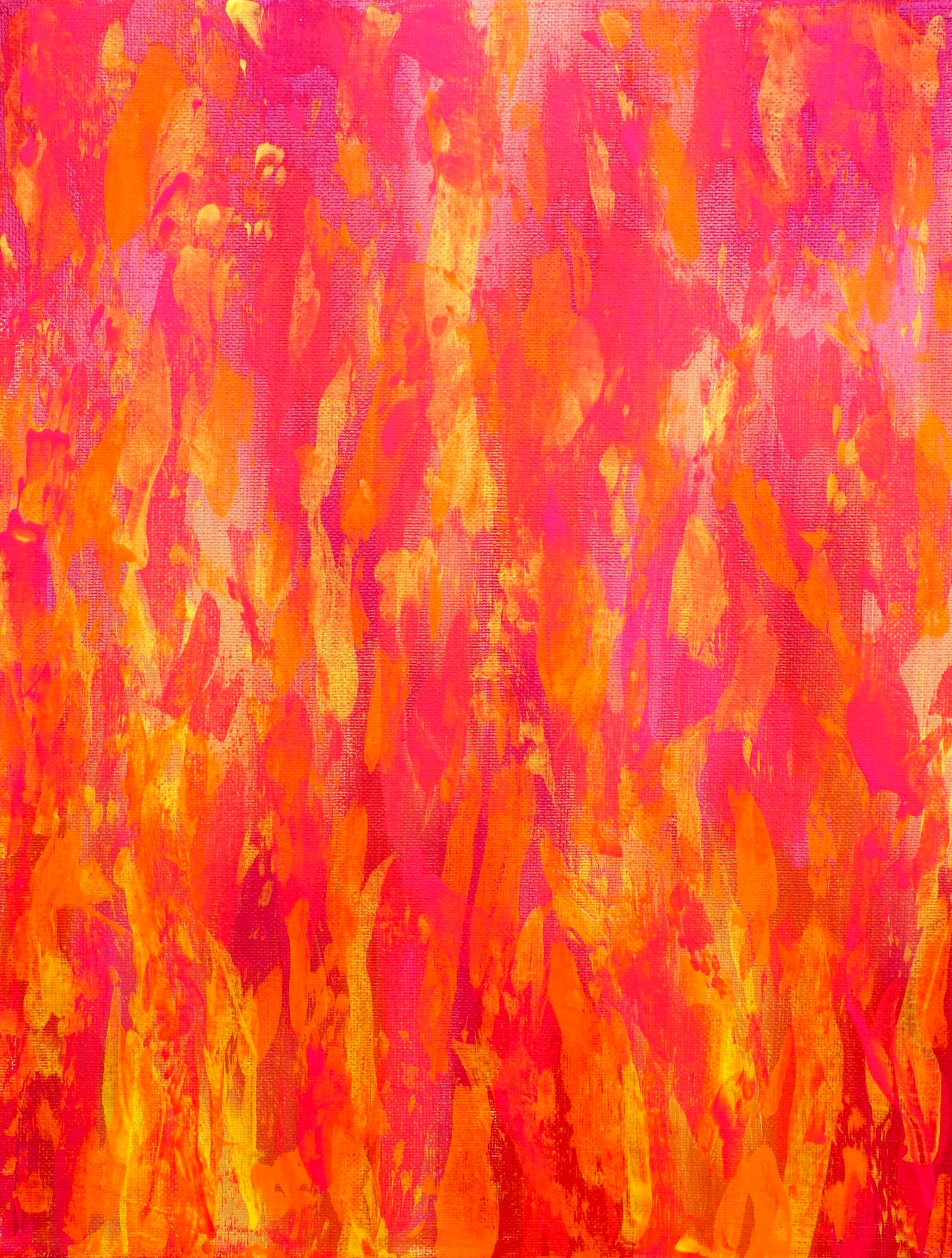 “Neon Reverie”, 8x10", Acrylic on canvas.