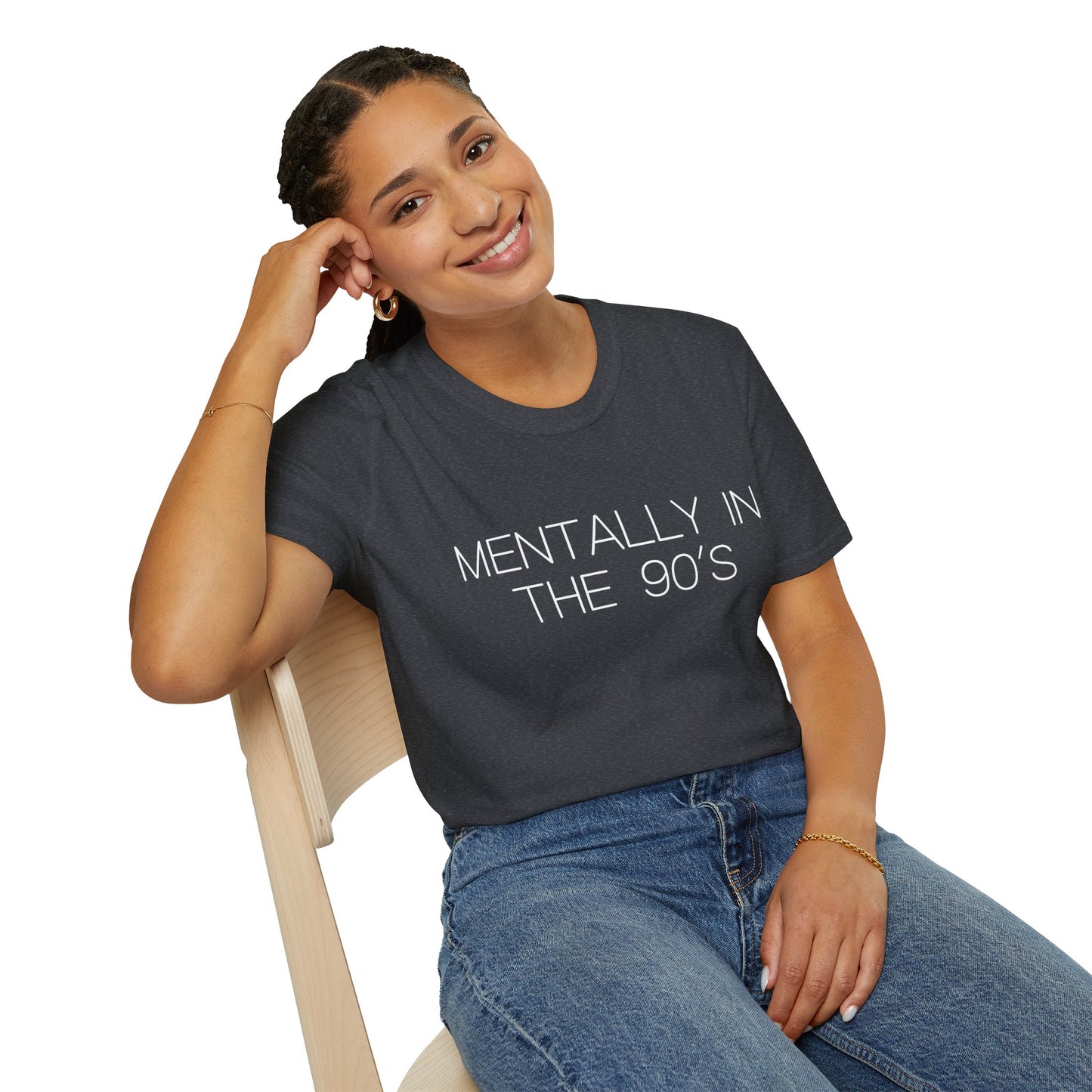 Mentally in the 90's Nostalgia T-Shirt, Mentally In The 90s Graphic Tee Retro Gift for Nostalgia Lovers