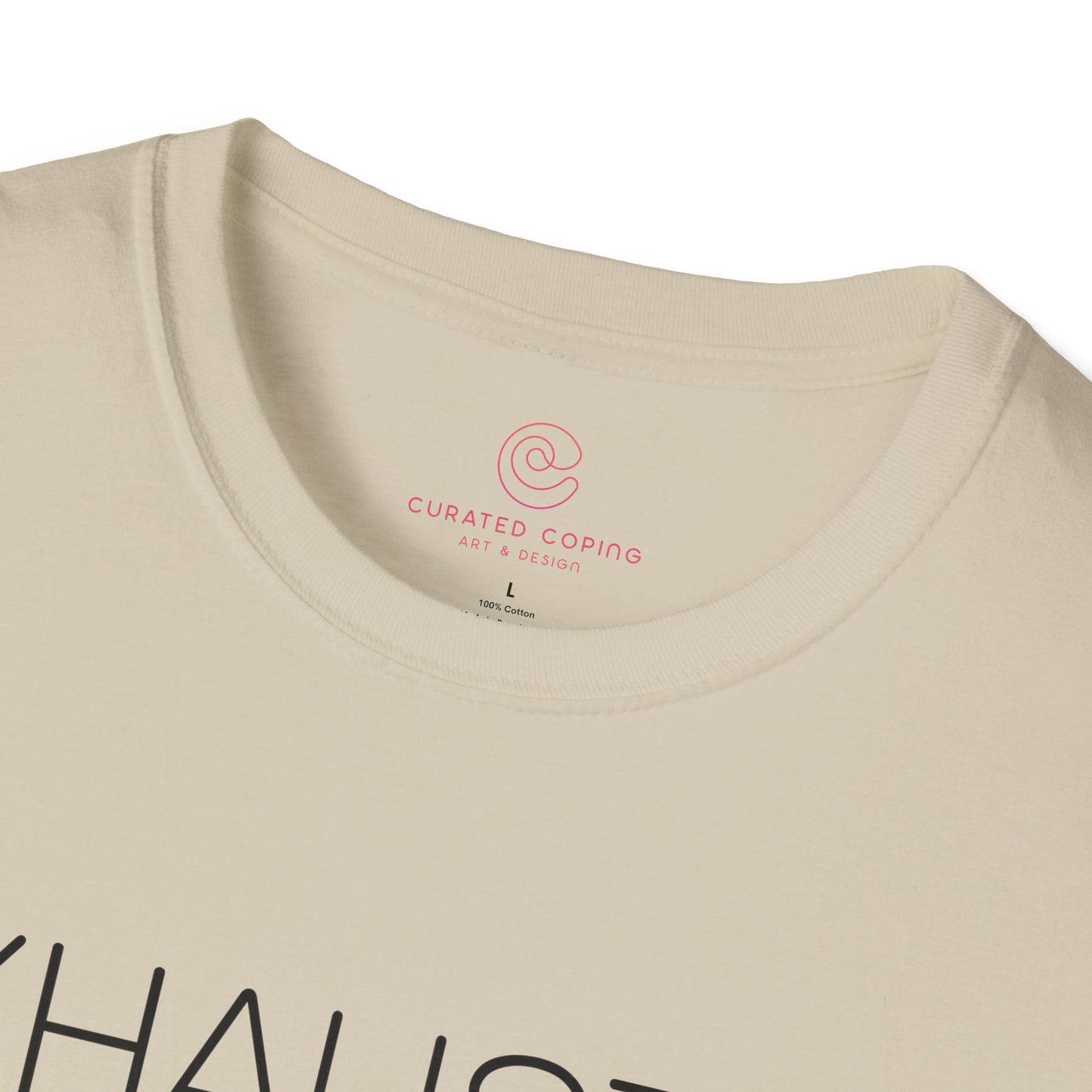 Exhausted Millennial Graphic Tee Funny Gift for Tired Adults and Coffee Lovers