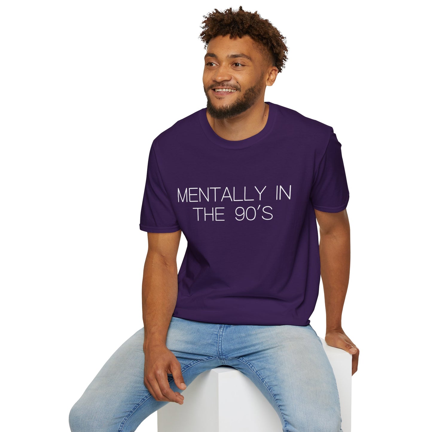 Mentally in the 90's Nostalgia T-Shirt, Mentally In The 90s Graphic Tee Retro Gift for Nostalgia Lovers