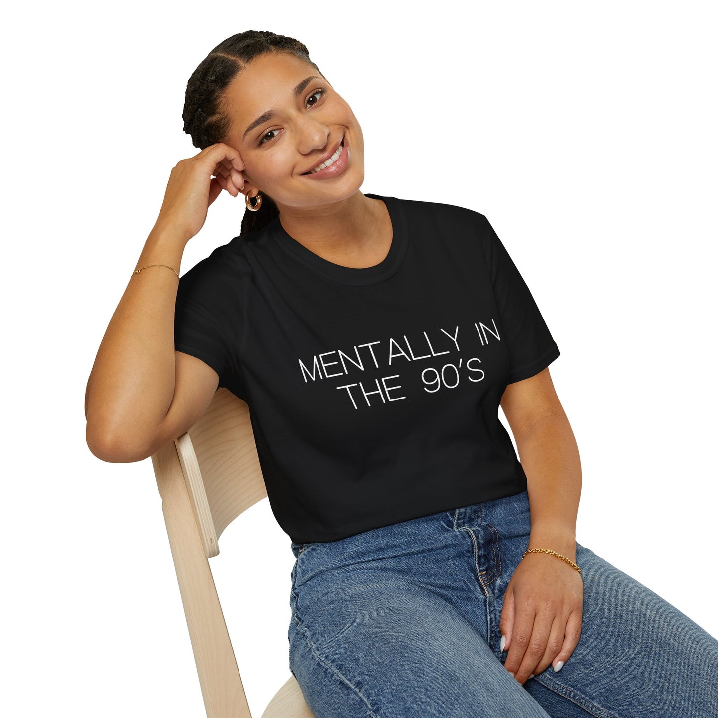 Mentally in the 90's Nostalgia T-Shirt, Mentally In The 90s Graphic Tee Retro Gift for Nostalgia Lovers