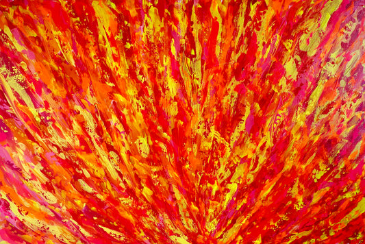 "Spark Joy", 24x36", Acrylic on canvas.