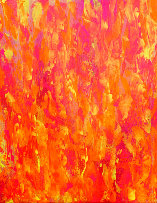 "Lucid Bloom", 8x10", Acrylic on canvas.
