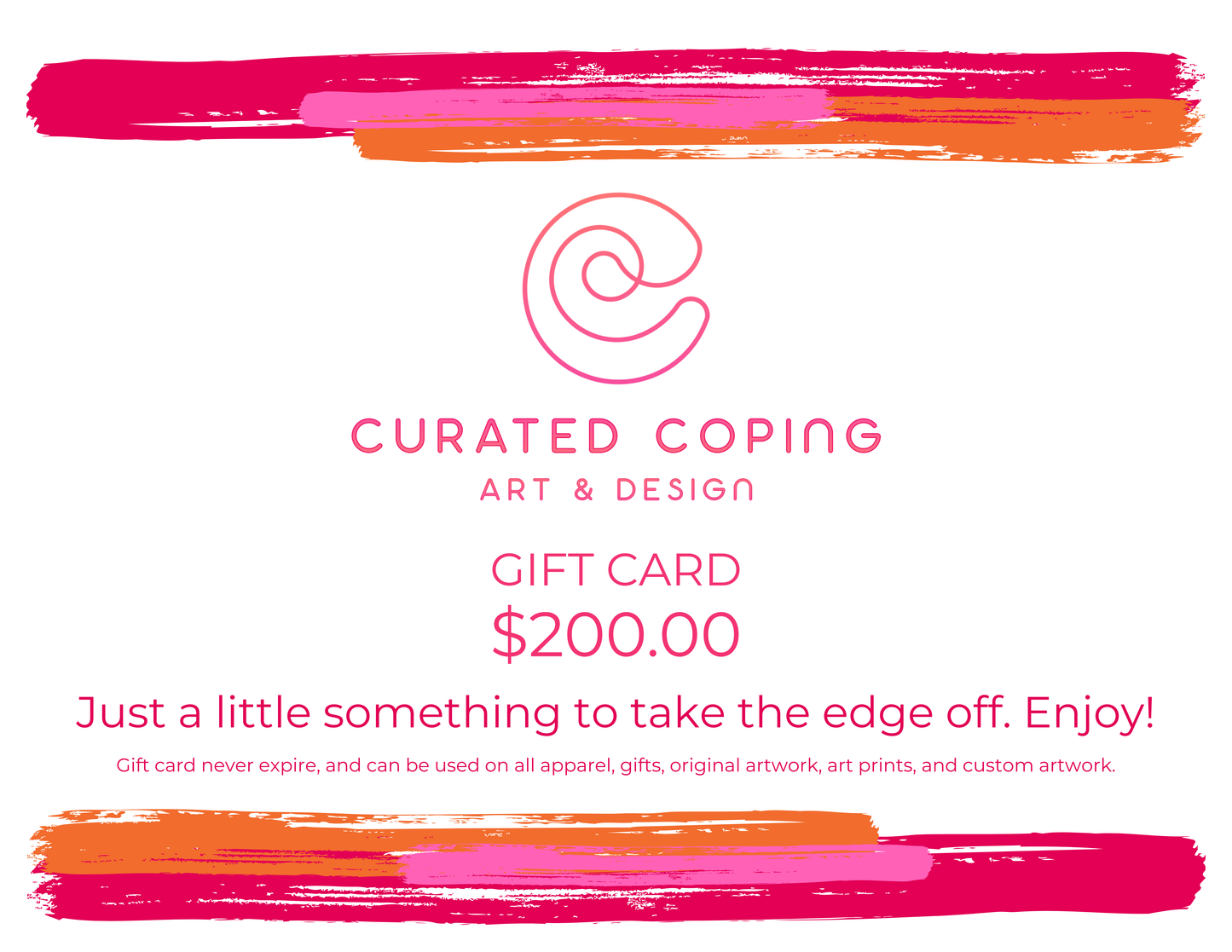 Curated Coping Art & Design Gift Card