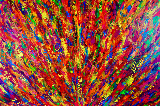 "Feel it all", 24x36", Acrylic on canvas